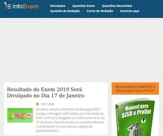 Infoenem.com.br(O portal mais completo do ENEM) Screenshot
