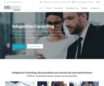 Infogestion-Consulting.ch(Spécialiste en business plan et budget) Screenshot