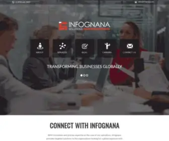 Infognana.com(Global IT Services and Solutions) Screenshot