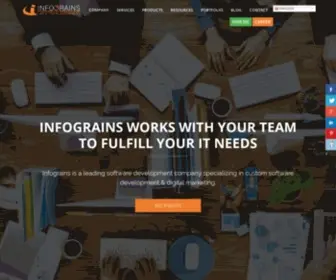 Infograins.com(Software & Mobile App Development Company (USA) Screenshot