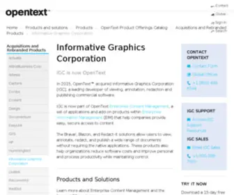 Infograph.com(OpenText Brava) Screenshot