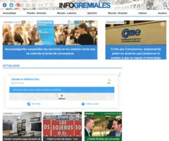 Infogremiales.com.ar(Información) Screenshot
