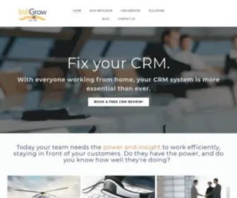 Infogrowcorp.com(Microsoft Dynamics CRM Consulting Implementation and Support) Screenshot