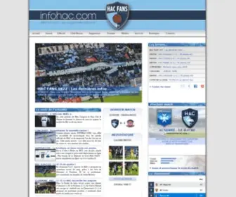 Infohac.com(Le site des Supporters du Havre Athletic Club Document sans nom) Screenshot