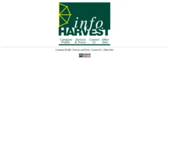 Infoharvest.ca(InfoHarvest) Screenshot