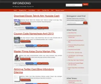 Infoindong.com(Tips Dan Trik Blogging) Screenshot