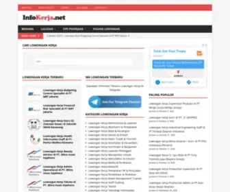 Infokerja.net(Lowongan Kerja Terbaru 2020) Screenshot