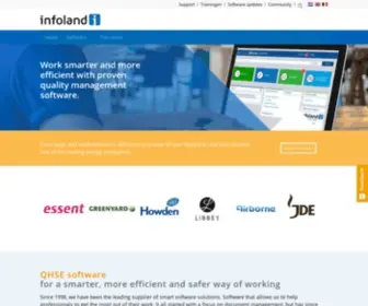 Infoland.eu(Infoland assists you with the complete process of continuous improvement) Screenshot