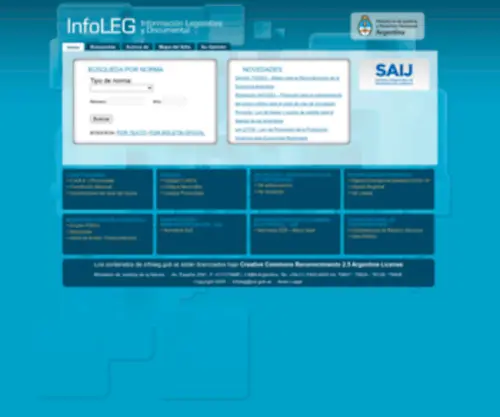 Infoleg.gov.ar(Información Legislativa y Documental) Screenshot