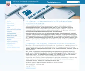 Infoline-Gesundheitsfoerderung.de(Startseite) Screenshot