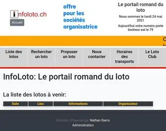 Infoloto.ch(Accueil) Screenshot