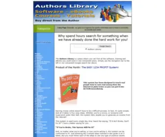 Infomadeeasy.com(Authors Library) Screenshot