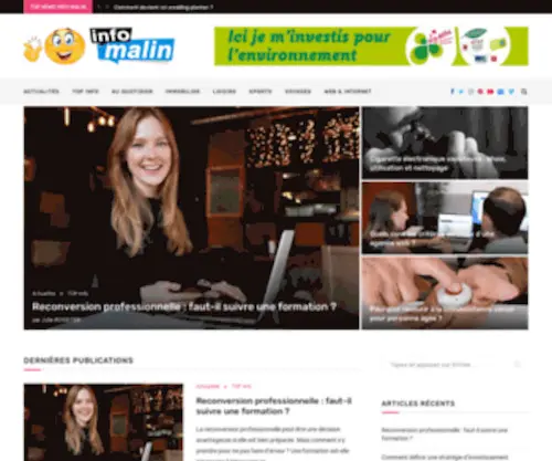Infomalin.fr(Le blog de l'internaute bien informé et avisé) Screenshot