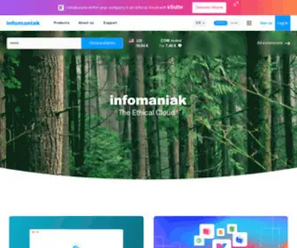 Infomaniak.com(Hébergement Web) Screenshot