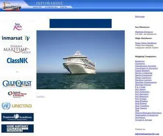 Infomarine24.com(Maritime Information portal INFOMARIN) Screenshot