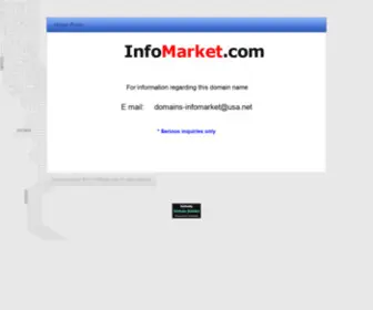 Infomarket.com(Home Page) Screenshot