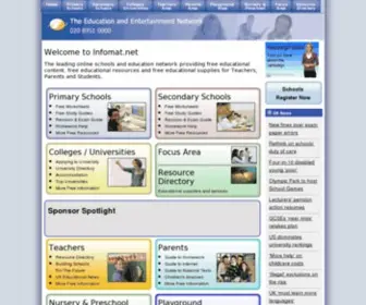 Infomat.net(Free educational resources for Primary Schools) Screenshot