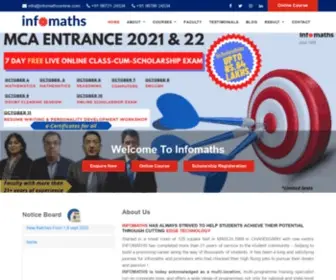 Infomathsonline.com(Subject classes) Screenshot