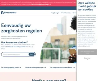 Infomedics.nl(Eenvoudig uw zorgkosten regelen) Screenshot