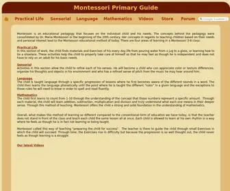 Infomontessori.com(Montessori AMI Primary Guide) Screenshot
