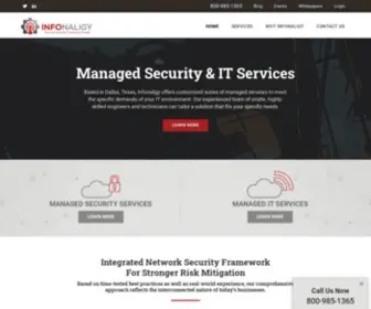 Infonaligy.com(Managed Security & IT Services in Dallas) Screenshot