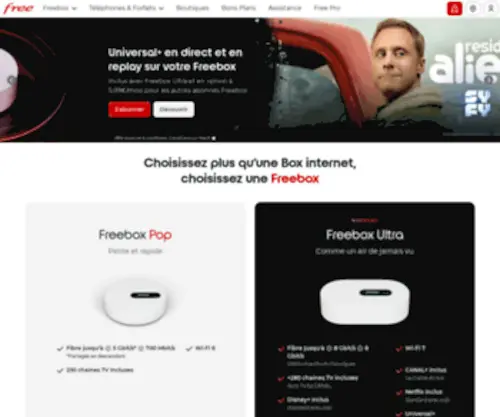 Infonie.fr(Choisissez une offre Fibre ou ADSL sans engagement) Screenshot