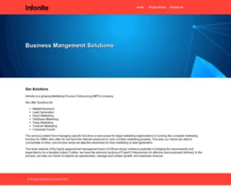 Infonite.in(Infonite is a growing Marketing Process Outsourcing (MPO) company) Screenshot