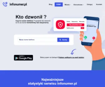 Infonumer.pl(Czyj to numer telefonu) Screenshot