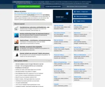 Infonu.nl(InfoNu: een Online Bibliotheek met Informatie van A tot Z. Op InfoNu) Screenshot