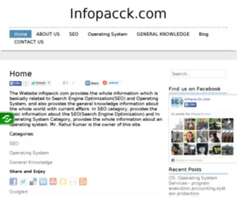 Infopacck.com(This site) Screenshot