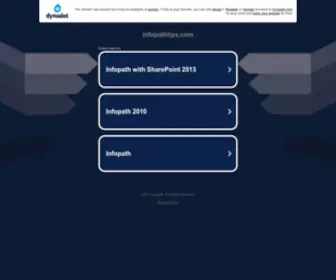 Infopathtips.com(InfoPath Tips) Screenshot