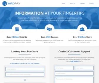 Infopay.com(Information at your fingertips) Screenshot