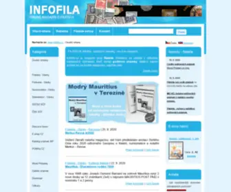 Infophila.de(Filatelie, poštovní známky, známka, magazín o filatelii) Screenshot