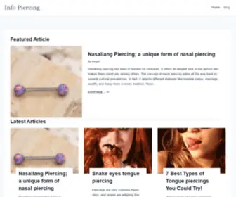 Infopiercing.com(Infopiercing) Screenshot