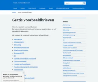 Infoplek.nl(De website voor al uw voorbeeldbrieven) Screenshot