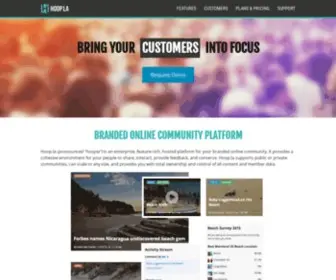 Infopop.com(Hoop.la is now Crowdstack) Screenshot