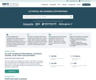 Infoportail.com(Info Portail : Données d'Entreprises) Screenshot