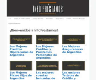 Infoprestamos.com.ar(¡Bienvenidos a InfoPrestamos) Screenshot