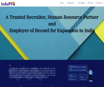 Infoprosol.com(Staffing, Recruitment, Human Resource & PEO Services) Screenshot