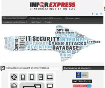 Infor-Express.fr(Creation de site internet aveyron) Screenshot