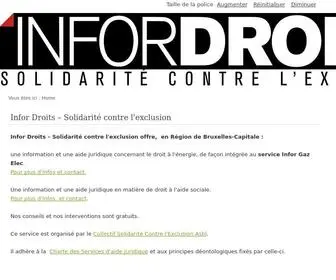 Infordroits.be(Infor Droits) Screenshot