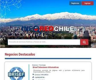 Inforedchile.cl(Buscador de servicios públicos y de pequeñas empresas de Chile) Screenshot