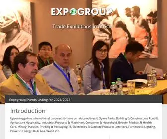 Inforexpo.com(Expogroup Exhibitions & Conferences in Africa) Screenshot