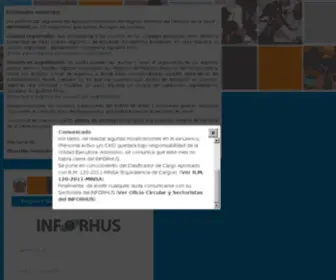 Inforhus.gob.pe(Inforhus) Screenshot