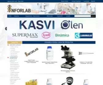 Inforlablaboratoriais.com.br(Suprimentos para laboratório) Screenshot