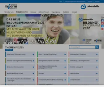 Inform-Lebenshilfe.de(Startseite) Screenshot