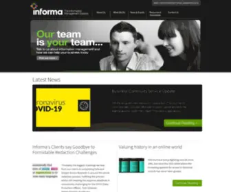 Informa.ie(The Information Management Experts) Screenshot