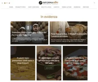 Informacibo.it(Notizie di agroalimentare ed enogastronomia) Screenshot