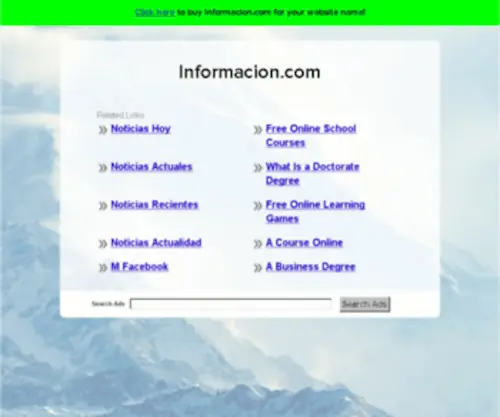 Informacion.com(The Leading Information Site on the Net) Screenshot
