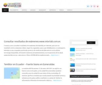 Informacionecuador.com(Información) Screenshot